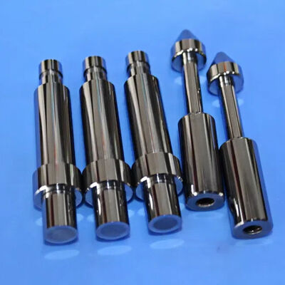 Precision Ground Tungsten Carbide Shaft with Stepped Conical Tip for Valve & Positioning Systems